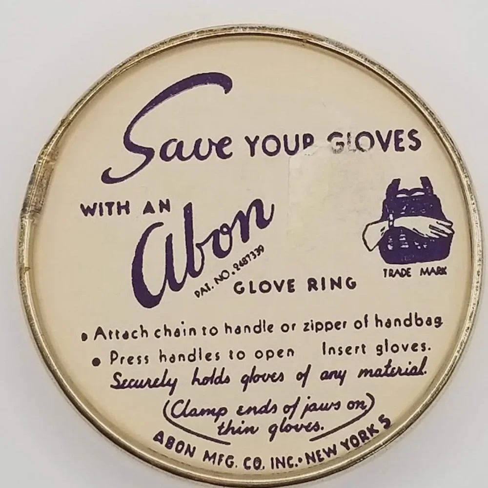 Abon Vintage 24K Plated Glove Ring in Original Box